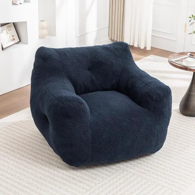 Alt view image 4 of 7 - Bean Bag Chair, Bean Bag Sofa Chair with Armrests Stuffed High-Density Foam, Lazy Sofa Comfy Chairs BeanBag Chair for Adults in Living Room,Bedroom Reading