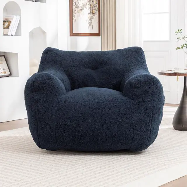 Main image of Bean Bag Chair, Bean Bag Sofa Chair with Armrests Stuffed High-Density Foam, Lazy Sofa Comfy Chairs BeanBag Chair for Adults in Living Room,Bedroom Reading