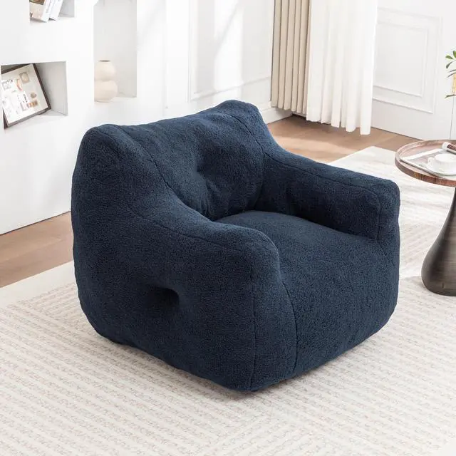 Alt view image 6 of 7 - Bean Bag Chair, Bean Bag Sofa Chair with Armrests Stuffed High-Density Foam, Lazy Sofa Comfy Chairs BeanBag Chair for Adults in Living Room,Bedroom Reading
