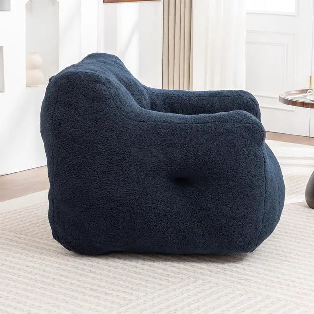 Alt view image 7 of 7 - Bean Bag Chair, Bean Bag Sofa Chair with Armrests Stuffed High-Density Foam, Lazy Sofa Comfy Chairs BeanBag Chair for Adults in Living Room,Bedroom Reading