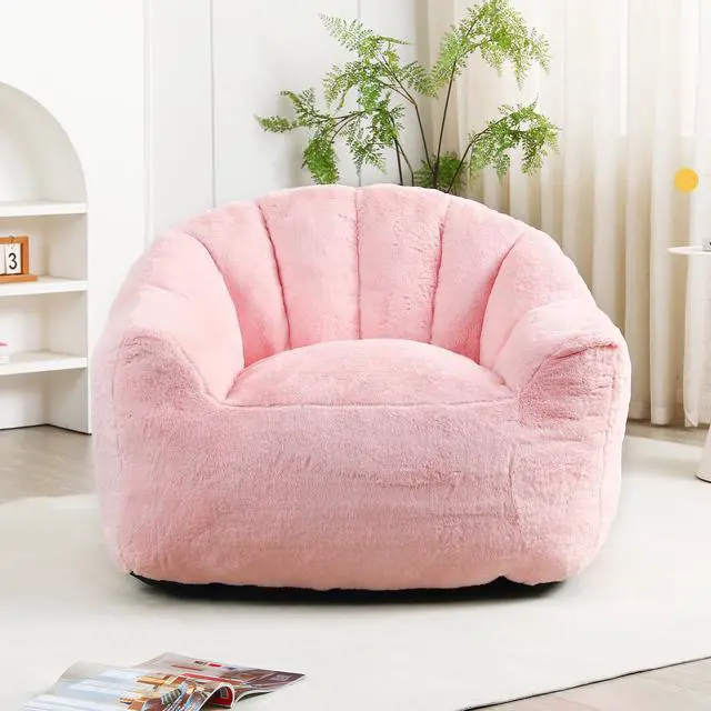 Alt view image 2 of 7 - Bean Bag Chair, Bean Bag Sofa Chair with Armrests Stuffed High-Density Foam, Lazy Sofa Comfy Chairs BeanBag Chair for Adults in Living Room,Bedroom Reading