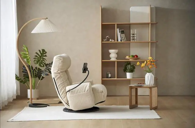 Alt view image 2 of 7 - Adjustable head and waist, game chair, lounge chair in the living room, 360 degree rotatable sofa chair,Rotatable seat Leisure Chair deck chair