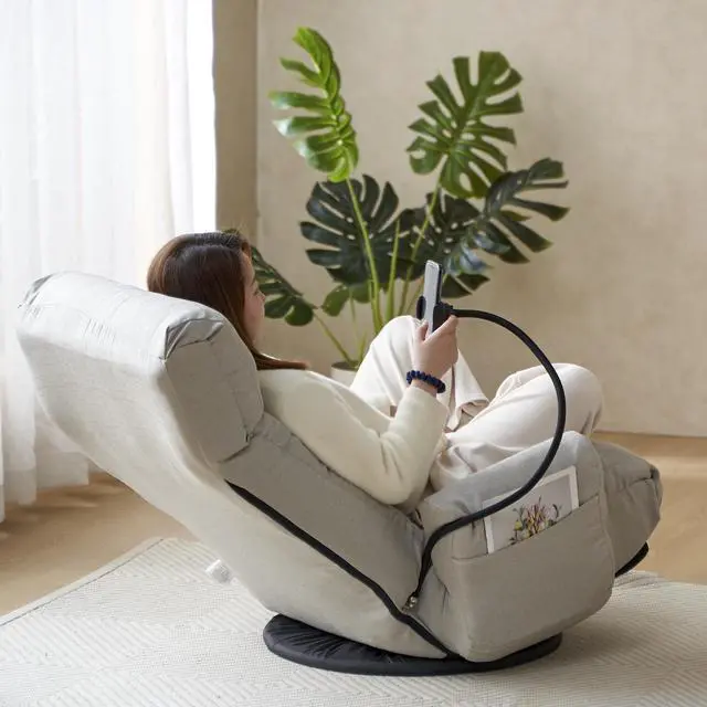 Alt view image 3 of 7 - Adjustable head and waist, game chair, lounge chair in the living room, 360 degree rotatable sofa chair,Rotatable seat Leisure Chair deck chair