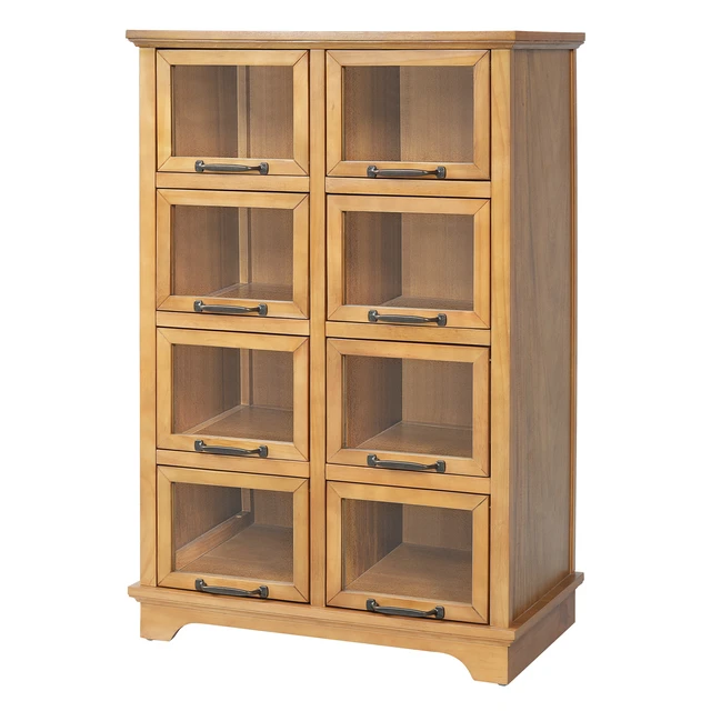 Alt view image 5 of 7 - Modern Storage Cabinet with 8 Doors,Display Cabinet