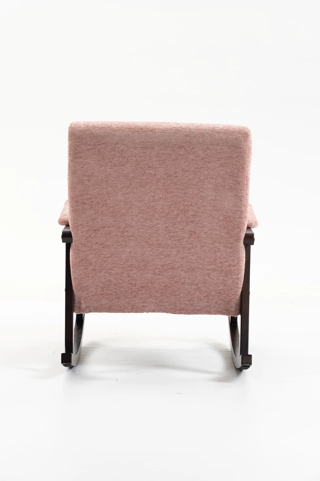 Alt view image 7 of 7 - Mid Century Modern Accent Chair rocking chair with Solid Wood Frame, Upholstered Living Room Chair, Reading Armchair for Bedroom Sunroom