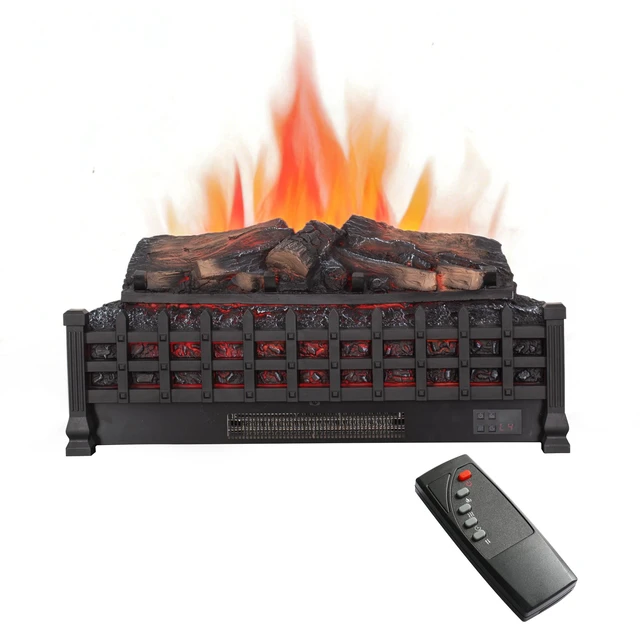 Main image of 26 inch Electric Fireplace 3D Log set insert, Free Standing Fireplace Heater for Indoor