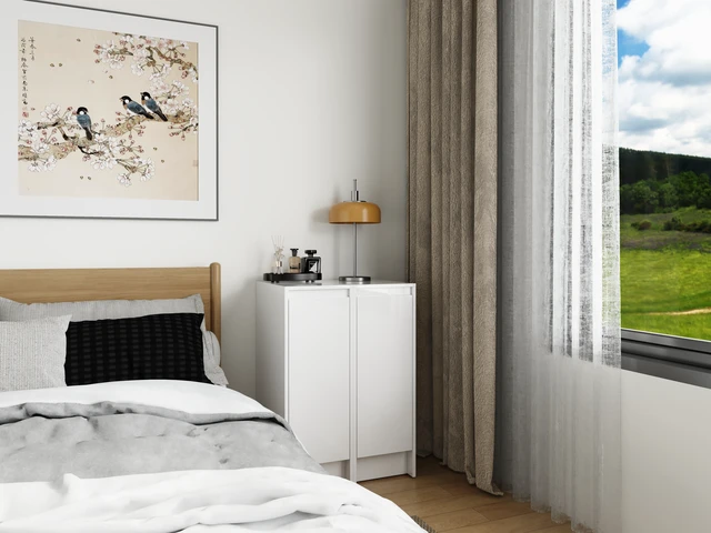 Alt view image 7 of 7 - 24" Freestanding Bathroom Storage Cabinet, Soft Close Doors, Glossy White, Plywood, KD-Packing, 12" x2 Combination (Suitable For Bathroom, Kitchen, Study Room, Bedroom, Etc)