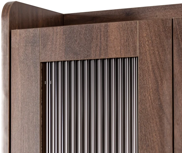 Alt view image 7 of 7 - Kitchen Pantry Hutch Storage Cabinet, Farmhouse Kitchen Hutch Buffet Cabinet with Microwave Stand, Freestanding Buffet Sideboard Coffee Bar Cabinet