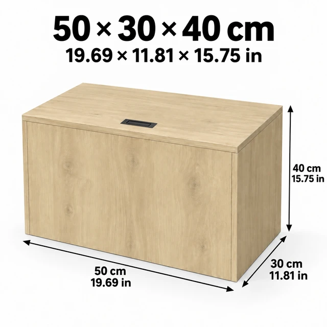 Alt view image 2 of 7 - 19" x 11" x 15" Modular Wooden Storage Cabinet, LiftTop Storage Bench Suitable for Placement in Narrow Spaces, Combinable Multiple Units Storage Chest for Bedroom, Living Room, Entryway-Natural Wood