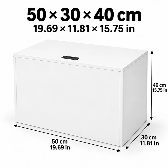 Alt view image 2 of 7 - 19" x 11" x 15" Modular Wooden Storage Cabinet, LiftTop Storage Bench Suitable for Placement in Narrow Spaces, Combinable Multiple Units Storage Chest for Bedroom, Living Room, Entryway-White