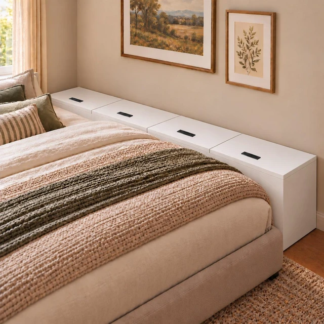 Main image of 19" x 11" x 15" Modular Wooden Storage Cabinet, LiftTop Storage Bench Suitable for Placement in Narrow Spaces, Combinable Multiple Units Storage Chest for Bedroom, Living Room, Entryway-White