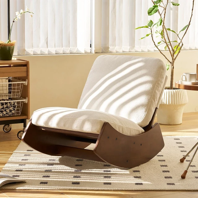 Main image of Comfortable Glider Rocking Chair, High-Quality Upholstery Glider Chair, Solid Wood Frame, Perfect for Multiple Settings Accent Reading Chair for Bedroom,Living Room