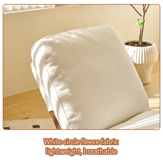 Alt view image 6 of 7 - Comfortable Glider Rocking Chair, High-Quality Upholstery Glider Chair, Solid Wood Frame, Perfect for Multiple Settings Accent Reading Chair for Bedroom,Living Room