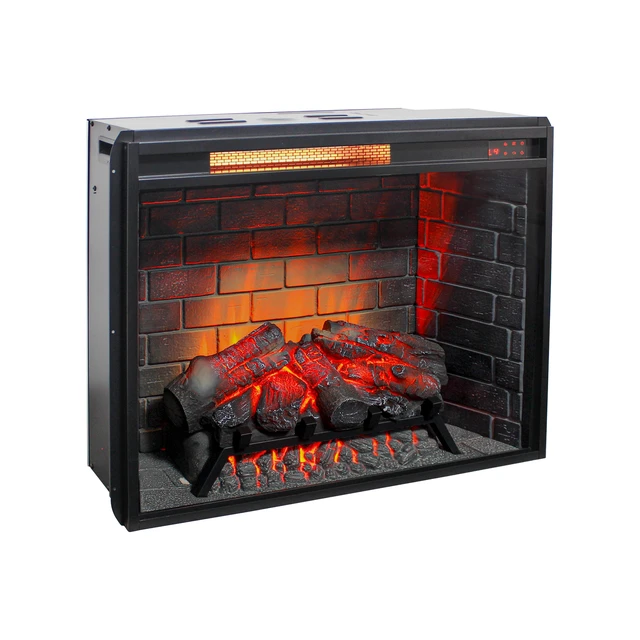 Alt view image 5 of 7 - 28 inch Infrared Electric Fireplace with Removable Trim kit Insert, Touch Panel Home Decor Heater