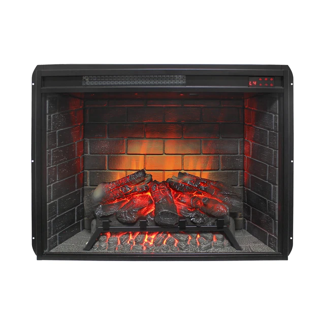 Alt view image 6 of 7 - 28 inch Infrared Electric Fireplace with Removable Trim kit Insert, Touch Panel Home Decor Heater
