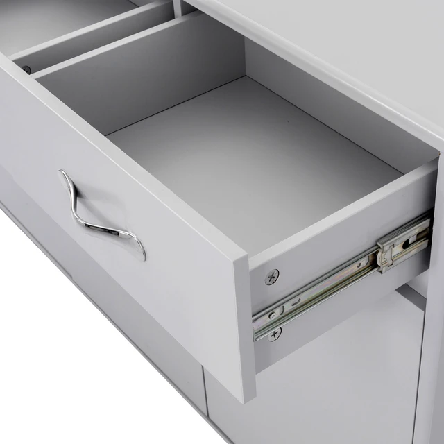 Alt view image 5 of 7 - Three Doors Side Table-Grey