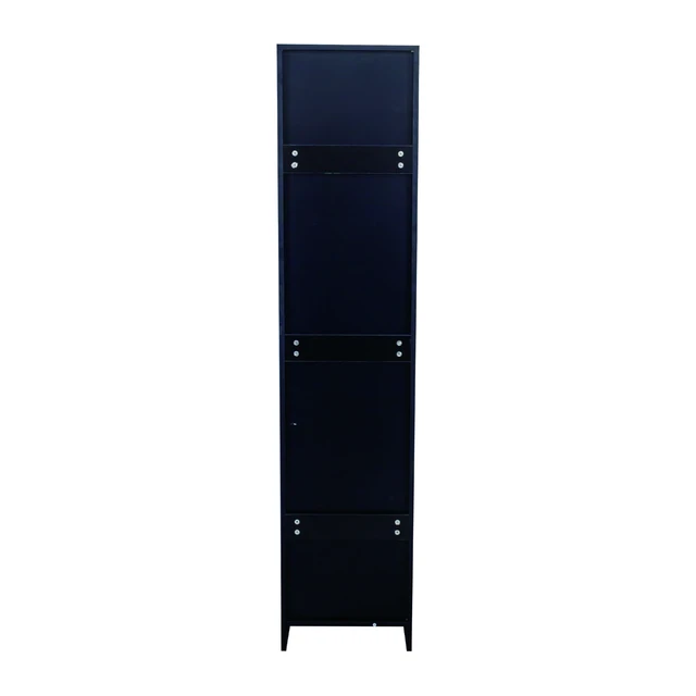 Alt view image 6 of 7 - Stackable Wall Mounted Storage Cabinet, 15.75" D x 15.75" W x 70.87" H,black