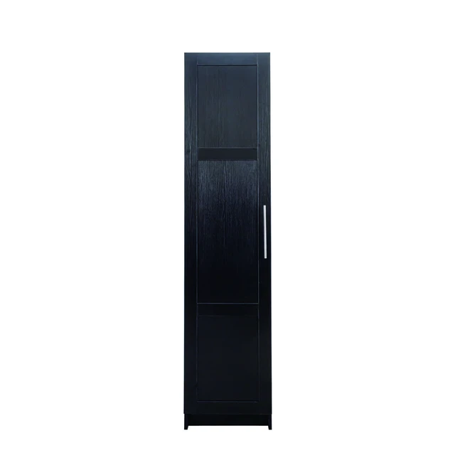 Alt view image 7 of 7 - Stackable Wall Mounted Storage Cabinet, 15.75" D x 15.75" W x 70.87" H,black