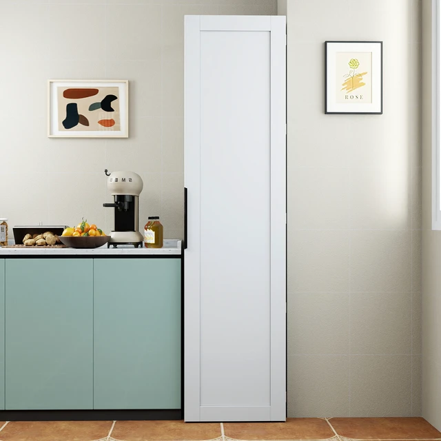 Alt view image 2 of 7 - Kitchen Pantry Cabinet, White Freestanding Buffet Cupboards Sideboard with Doors & Shelves, Kitchen Pantry Storage Cabinet for Kitchen, Living Room and Dinning Room