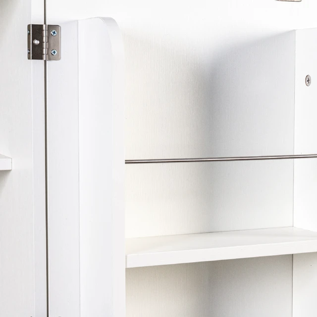 Alt view image 6 of 7 - Kitchen Pantry Cabinet, White Freestanding Buffet Cupboards Sideboard with Doors & Shelves, Kitchen Pantry Storage Cabinet for Kitchen, Living Room and Dinning Room