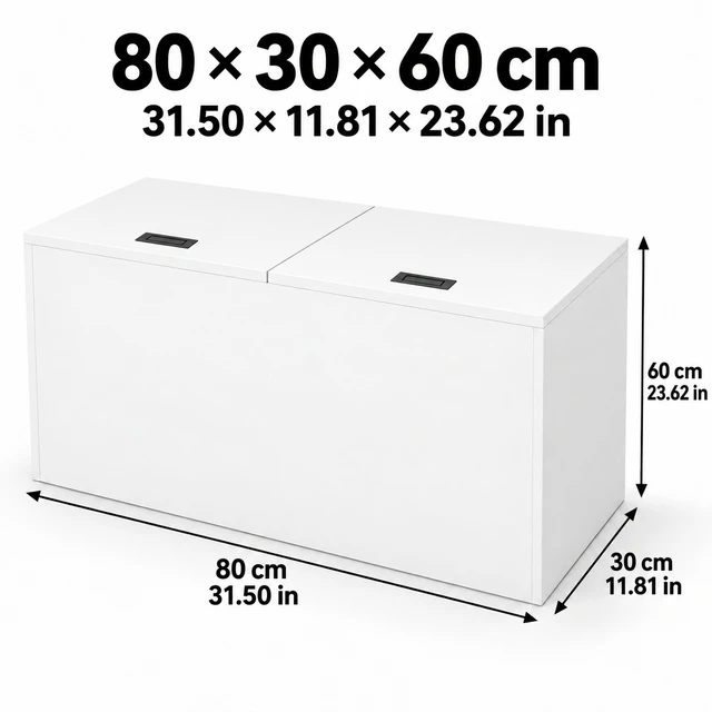 Alt view image 2 of 7 - 31" x 11" x 23" Modular Wooden Storage Cabinet, LiftTop Storage Bench Suitable for Placement in Narrow Spaces, Combinable Multiple Units Storage Chest for Bedroom, Living Room, Entryway-White