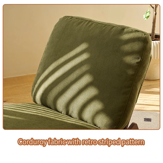 Alt view image 5 of 7 - Comfortable Glider Rocking Chair, High-Quality Upholstery Glider Chair, Solid Wood Frame, Perfect for Multiple Settings Accent Reading Chair for Bedroom,Living Room