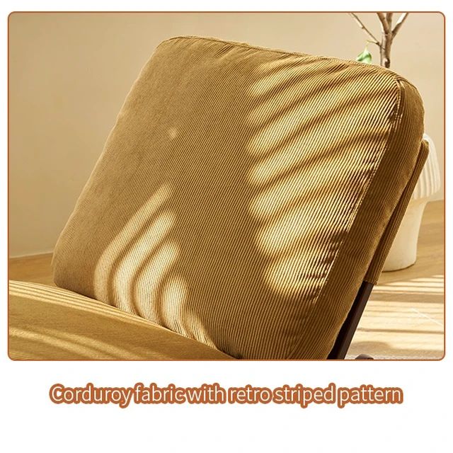 Alt view image 5 of 7 - Comfortable Glider Rocking Chair, High-Quality Upholstery Glider Chair, Solid Wood Frame, Perfect for Multiple Settings Accent Reading Chair for Bedroom,Living Room