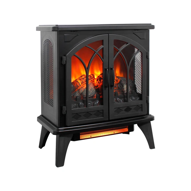 Alt view image 3 of 7 - 24 inch 3D Flame Electric Infrared Quartz Fireplace Stove with remote control