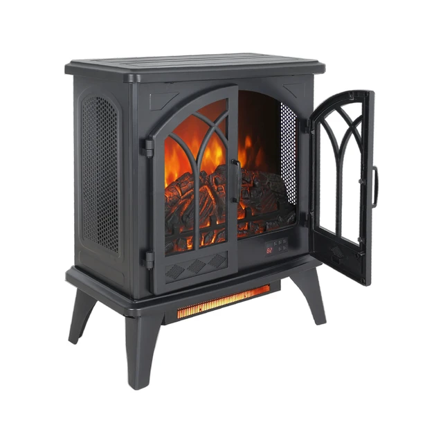 Alt view image 4 of 7 - 24 inch 3D Flame Electric Infrared Quartz Fireplace Stove with remote control
