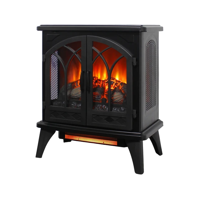 Alt view image 5 of 7 - 24 inch 3D Flame Electric Infrared Quartz Fireplace Stove with remote control