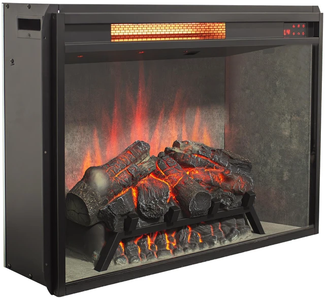 Main image of 28 inch Infrared Electric Fireplace Insert, Touch Panel Home Decor Heater,Realistic flames, 4 colors and 5 levels to adjust