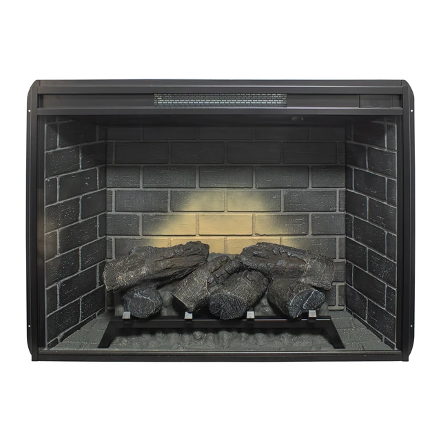 Alt view image 5 of 7 - 33 inch Infrared Electric Fireplace with Removable Trim kit Insert, Touch Panel Home Decor Heater
