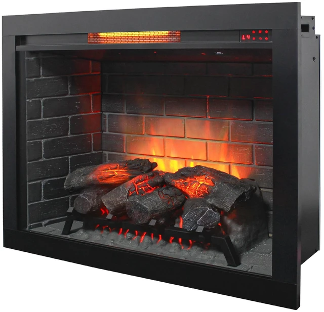 Main image of 33 inch Infrared Electric Fireplace with Removable Trim kit Insert, Touch Panel Home Decor Heater