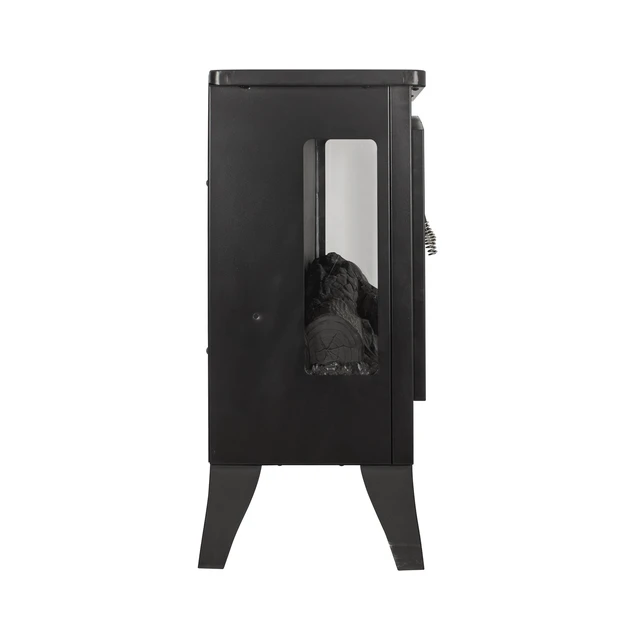 Alt view image 5 of 7 - 21 inchThree-sided Freestanding Electric Fireplace Stove heater with 3D Flame effect with remote control