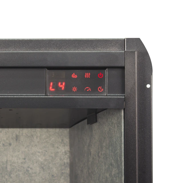 Alt view image 7 of 7 - 33 inch Infrared Electric Fireplace with Removable Trim kit Insert, Touch Panel Home Decor Heater
