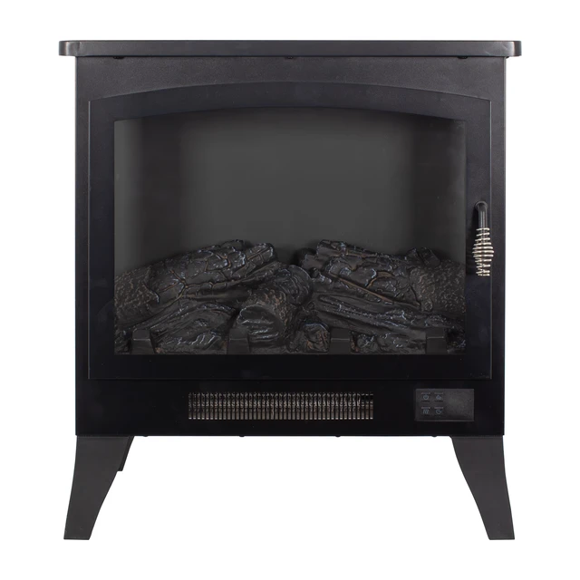 Alt view image 4 of 7 - 21 inchThree-sided Freestanding Electric Fireplace Stove heater with 3D Flame effect with remote control