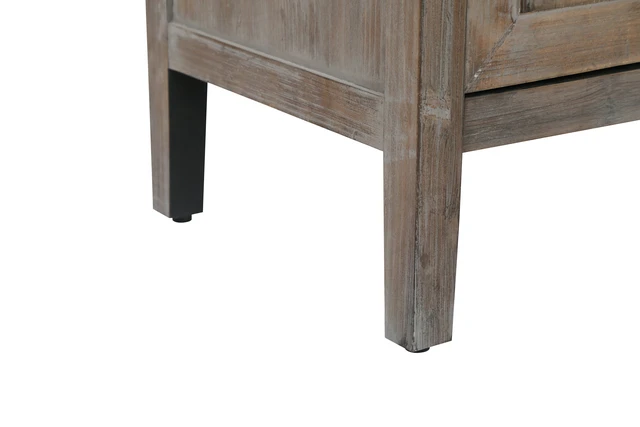 Alt view image 6 of 7 - 60 inches Modern Farmhouse Accent Cabinet with 4 Doors and Adjustable Shelf Wood Sideboard Buffet Cabinet Console Table Credenza Buffet Table for Kitchen Dining Room Entryway Hallway(Antique Brown)