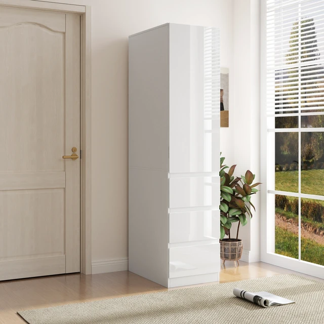 Alt view image 3 of 7 - Kitchen Pantry Storage Cabinet,Food Pantry Cabinet with Doors ,shelves and drawers(Old SKU W331P295446)