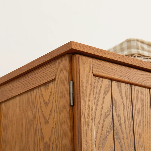 Alt view image 7 of 7 - 72.4" Tall Storage Cabinet Tall Storage Cabinet with 8 Doors and 4 Shelves ,Bookshelf Living Room, Kitchen, Dining Room, Office Freestanding Storage Cabinet,OAK