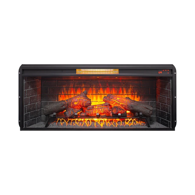 Alt view image 5 of 7 - 42 inch Infrared Electric Fireplace with Removable Trim kit Insert, Touch Panel Home Decor Heater