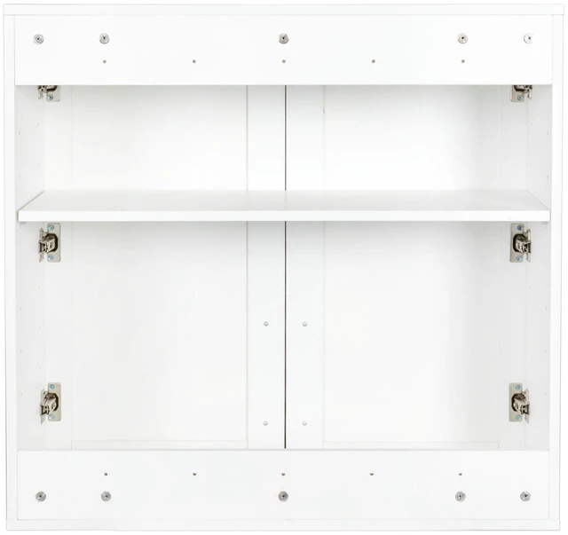 Alt view image 5 of 7 - Stackable Wall Mounted Storage Cabinet, 11.81 "D x 31.50"W x 29.92 "H, White