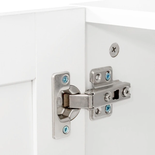 Alt view image 7 of 7 - Stackable Wall Mounted Storage Cabinet, 11.81 "D x 31.50"W x 29.92 "H, White