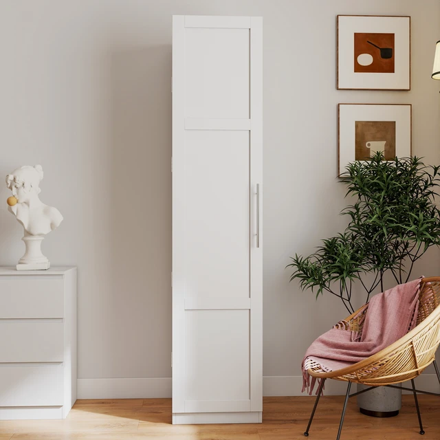 Alt view image 2 of 7 - Kitchen Pantry Cabinet, White Freestanding Buffet Cupboards Sideboard with Doors & Shelves, Kitchen Pantry Storage Cabinet for Kitchen, Living Room and Dinning Room