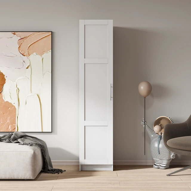 Alt view image 2 of 7 - Stackable Wall Mounted Storage Cabinet, White(Old sku :W33167273)