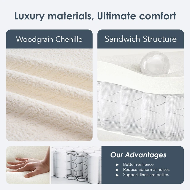 Alt view image 4 of 7 - Old Sku: W2231P261287 LY-025S Curved Loveseat White Full Compression Sponge Sofa, 30D Chenille No-Assembly Compact Sofa for Small Spaces & Apartments, 65"L, 300 lbs, 3 Pillows