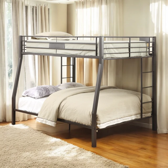 Alt view image 3 of 5 - Limbra Sandy Black Finish Full XL/Queen Bunk Bed
