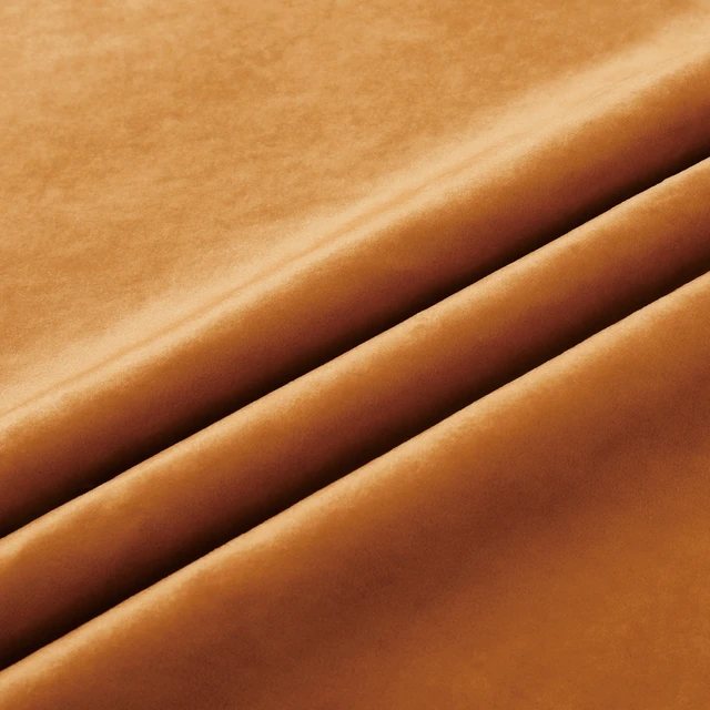 Alt view image 3 of 7 - Full Size Velvet Upholstered Floor Bed, Pumpkin Orange