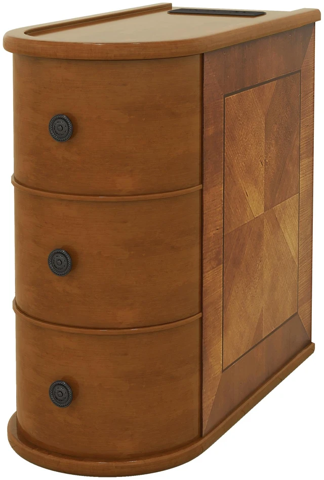 Alt view image 6 of 7 - End Table with Charging Station, Sofa Side Table with Drawers, No Assembly Required, Expect Arrival Date (2025/5/27)