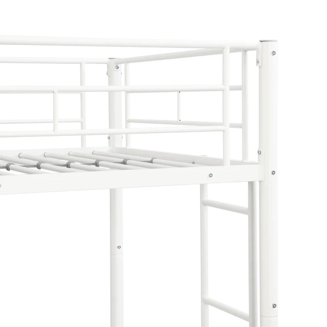 Alt view image 3 of 3 - METAL BUNK BED WHITE