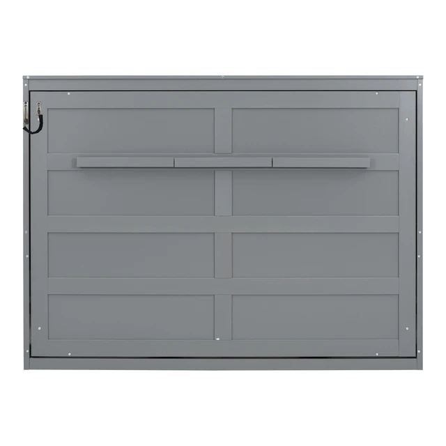 Alt view image 6 of 7 - Full Size Murphy Bed Wall Bed,Gray